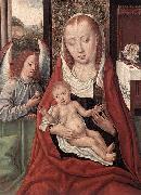 Master of the Legend of St. Lucy Virgin and Child with an Angel oil painting reproduction